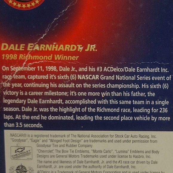 Hasbro || NASCAR Winner's Circle: Dale Earnhardt Jr - Picture 4 of 4
